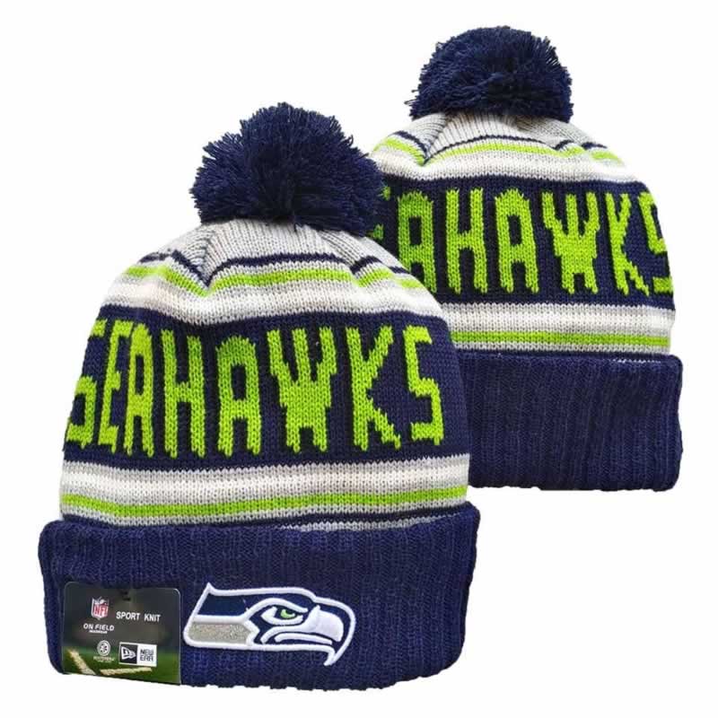 Seahawks Team Logo Navy Pom Cuffed Knit Hat YD,We sell and wholesale Seahawks Team Logo Navy Pom Cuffed Knit Hat YD on line form chian!
